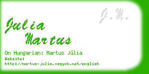 julia martus business card